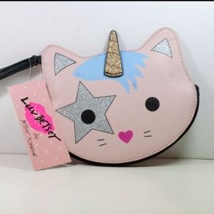 Betsey Johnson Cat/unicorn Coin Purse NWT